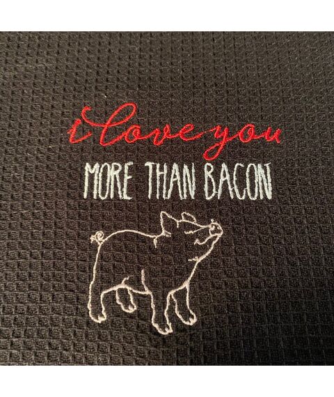 Pig Outline Red Work Farm Animal Machine Embroidery Design