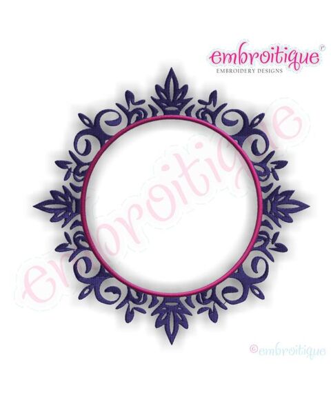 Chadwick Embroidery Monogram Font Frame