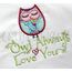 Adorable Owl Applique, 2 image