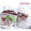 Cupcake Wrapper and Topper Set - Monkey