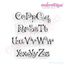 Bows Curly Whimsical Embroidery Alphabet Monogram Set