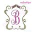 Blissful Doves Vintage Font Frame