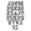 Oakley Fancy Scroll Vine Script Monogram 1", 2", 3", 2 image