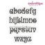 Beanie Curly Whimsical Monogram Font 1", 2", 3", 4"