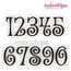 Beanie Curly Whimsical Monogram Font 1", 2", 3", 4"