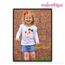 Candy Corn Face Halloween Applique Design, 2 image