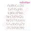 Cupcakes and Cartwheels Monogram Font Set