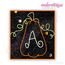 Tall Pumpkin with Curly Vines Monogram Font Set