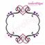 Amore Flourished Heart Font Frame - Large, 2 image