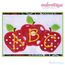 Back to School 3 Apple Monogram Frame and Single Applique