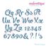 Fancy Pants Basic Monogram Font Set - Small 1" - 3.5"