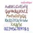 Funkie Monkey Monogram Font Set - Large - 4" - 8"
