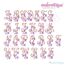 Vintage Floral Alphabet Monogram Font Set - 2", 2.5", 3", 3 image