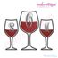 Wine Glass Monogram Font Frame - Large