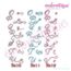 Beloved Alternates Set 4 - Beautiful Calligraphy Monogram Alphabet 1", 2", 3" - EXCLUSIVE