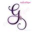 Pink Cancer Awareness Ribbon with Heart Center Accent