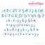 Melissa Monogram Set - Hand Lettered Calligraphy Script - Set 3 - 1", 2", 3", 3 image