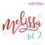 Melissa Monogram Super Set - Hand Lettered Calligraphy Script - Sets 1-4 included!!   2 - 1", 2", 3"