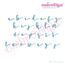 Melissa Monogram Set -  Hand Lettered Calligraphy Script - Set 2 - 1", 2", 3", 3 image
