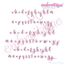 Melissa Monogram Set - Hand Lettered Calligraphy Script - Set 4 - 1", 2", 3", 2 image