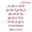 Alicia Calligraphy Monogram - Set 1 - Embroitique Exclusive!