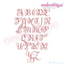 Beatrice Monogram Set 3 - Medium - Upright Calligraphy Script Alphabet for Machine Embroidery
