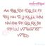 Becca Set 3 - EXCLUSIVE - Thin Calligraphy Swash Upright Alphabet Font for Machine Embroidery