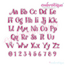 Buttons Monogram Set - Curly Whimsical Font for Machine Embroidery