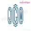 Cameo Decorative Initial Monogram Set - Medium - 5" 6" 7" Font  Set