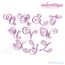 Charming Calligraphy Script Monogram Set - Large - CAPS ONLY - 7", 8", 9"
