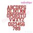 Friday Night Lights Sport Football Varsity Block Monogram Font - Instant Download -Digital Machine Embroidery Design