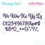Penelope Set 1 - Calligraphy Script Monogram Alphabet Font for Machine Embroidery, 3 image