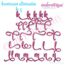 Penelope Set 6 - Calligraphy Script Monogram Alphabet Font for Machine Embroidery, 2 image