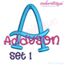 Addyson Set 1 Whimsical Machine Embroidery Alphabet Monogram Font - Great for Boys and Girls!, 5 image