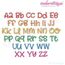 Addyson Set 1 Whimsical Machine Embroidery Alphabet Monogram Font - Great for Boys and Girls!, 2 image
