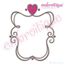 Curly Heart Font Frame - Valentines, Wedding