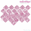 Diamond 2 Letter Initial Monogram Font for Machine Embroidery - 2", 3", 4", 5", 6"