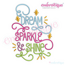 Dream Sparkle & Shine Curly Cute Machine Embroidery Design