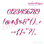Victoria - Large  Fancy Calligraphy Script Monogram Alphabet for Machine Embroidery, 3 image