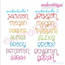 Snickerdoodle - Large - Embroitique Exclusive - Adorable Cute and Curly Machine Embroidery Monogram Font - 4", 5", 6", & 7"