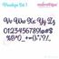 Penelope Super Set - Exclusive Calligraphy Script Monogram Alphabet Font for Machine Embroidery, 2 image