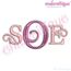 Sandi Monogram Font - Curly Classic Upright- MEDIUM